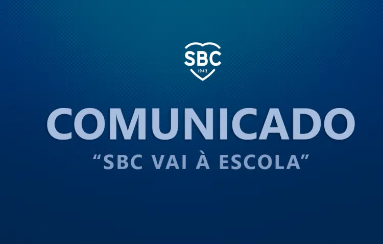 Comunicado - "SBC vai à escola"