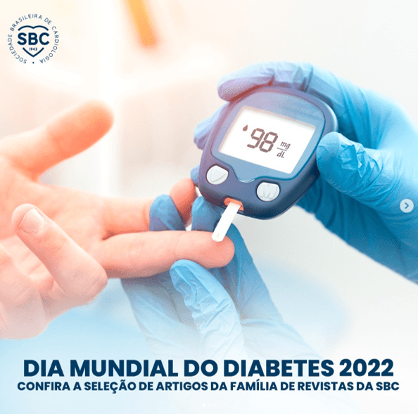 No dia Mundial do Diabetes, Redes Sociais da SBC abordam artigos sobre diabetes 