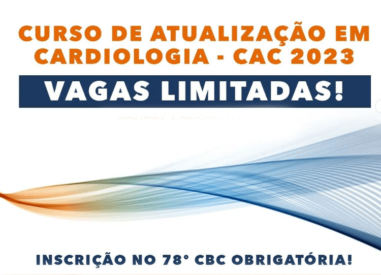 Interessados em participar do Curso de Atualização em Cardiologia(CAC) devem se inscrever no site
