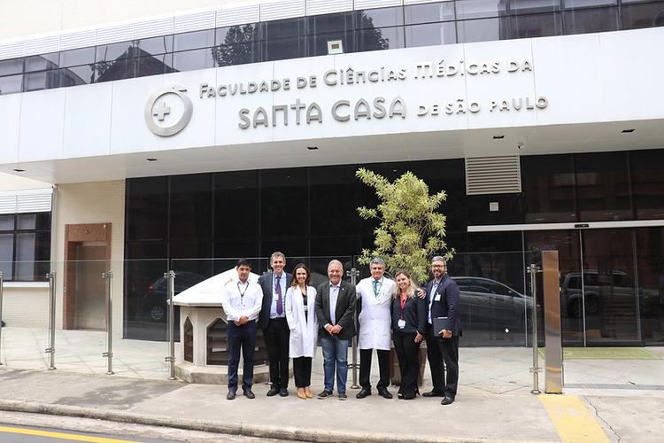 Santa Casa recebe presidente da Sociedade Brasileira de Cardiologia